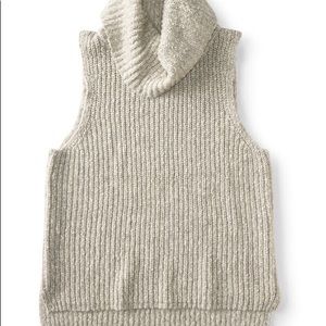 Aeropostale Cream Turtleneck Sweater Vest Medium
